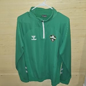 Hummel Green Quarter-Zip Pullover